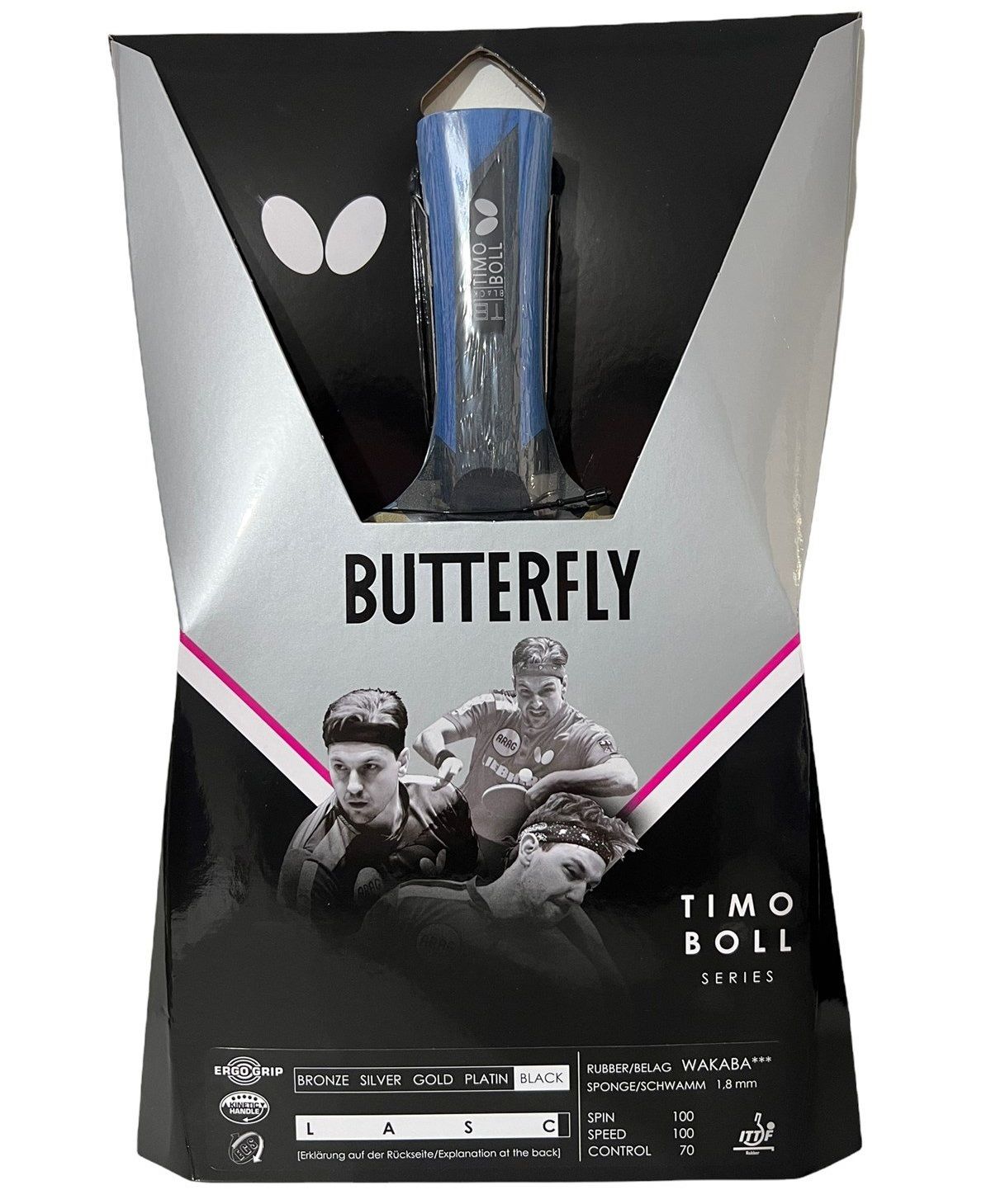 Butterfly Timo Boll Black Masa Tenisi Raketi ITTF Onaylı 85920