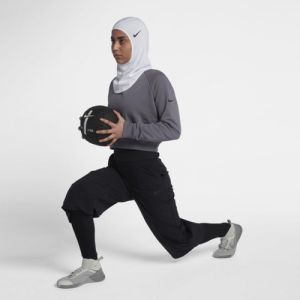 Nike Pro Dri-Fit Hijab Sporcu Başörtüsü Eşarp Beyaz M-L