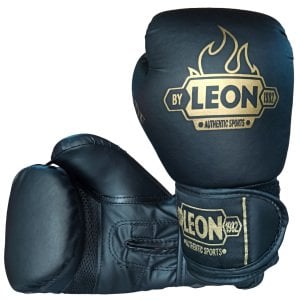 Leon Blade Training Boks, Kick Boks ve Muay Thai Eldiveni Siyah