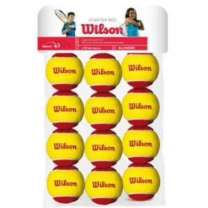 Wilson Starter Red Çocuk Tenis Topu 12 Adet WRT137100