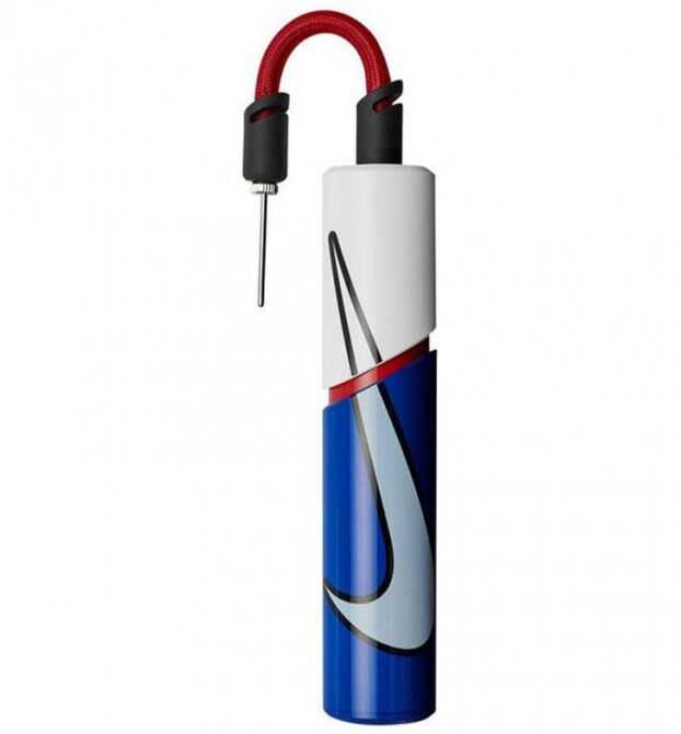Nike Essential Ball Pump Çift Yönlü Top Şişirme Pompası Mavi Beyaz