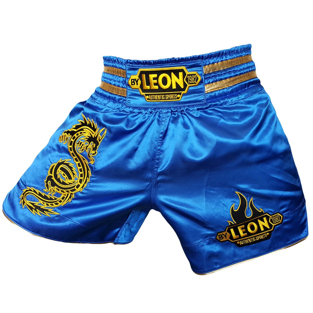 Leon Dragon Muay Thai ve Kick Boks Şortu Mavi