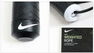 Nike Weighted Rope Ağırlıklı, Rulmanlı ve Ayarlanabilir Atlama İpi Siyah