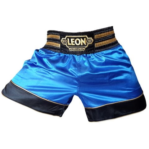 Leon Gold Star Muay Thai Kick Boks Şortu Mavi
