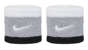 Nike Swoosh Wristbands 2li Havlu El Bilekliği Gri Siyah
