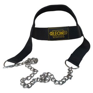 Leon Classic Egzersiz Ağırlık Çalışma Fitness Baş Boyun Kayışı Siyah Sarı