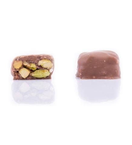 Kiloluk Dökme Krokanlı Fıstıklı Çikolata - Sargılı Krokan Çikolata
