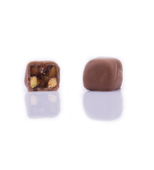 Single Modern Sütlü Çikolata Kaplı Fıstıklı Lokum - Pembe