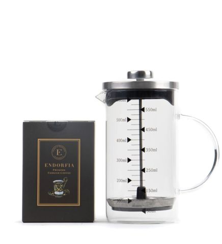 Borosilikat 600 Ml French Press ve Türk Kahvesi Siyah