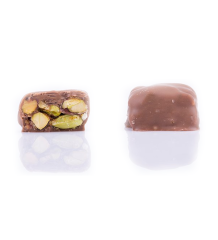 Double Premium Fıstıklı Krokan Çikolata & Kolonya - Pembe