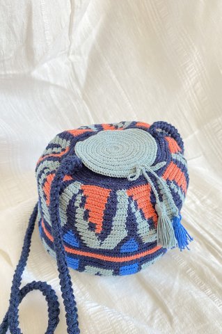 Mini Mozaik Wayuu Mochila Çanta, Kol Çantası