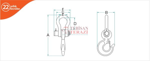 CSH-WD 3 TON X 1 KG VİNÇ BASKÜLÜ