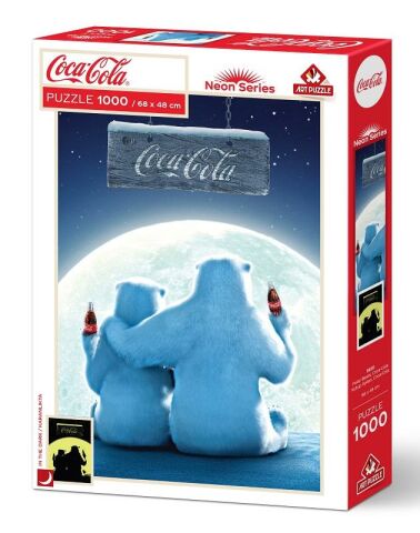 Art Puzzle Coca-Cola Kutup Ayıları 1000 Parça Neon Puzzle