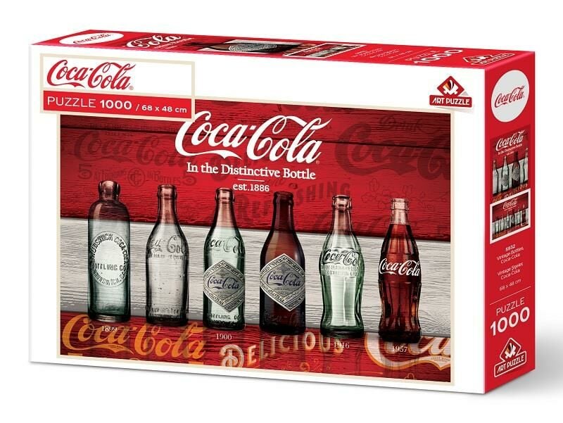 Art Puzzle Coca-Cola Vintage Şişeler 1000 Parça Puzzle