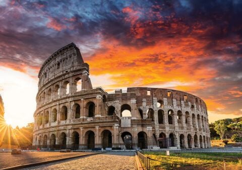 Art Puzzle Colosseum'da Gün Batımı 1000 Parça Puzzle