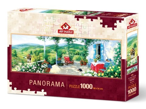 Art Puzzle Verandadaki Misafir 1000 Parça Panorama Puzzle