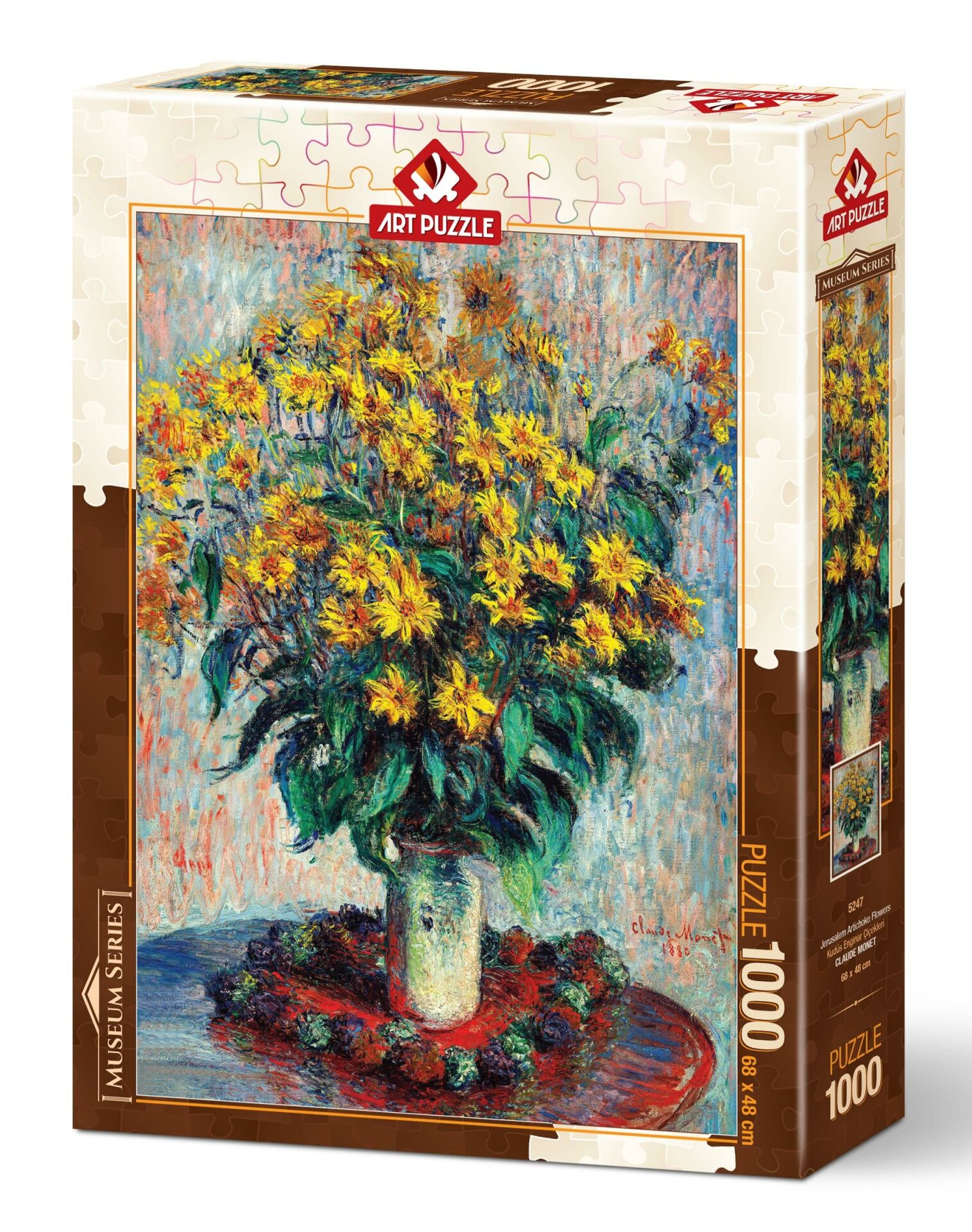 Art Puzzle Kudüs Enginar Çiçekleri, Claude Monet 1000 Parça Puzzle