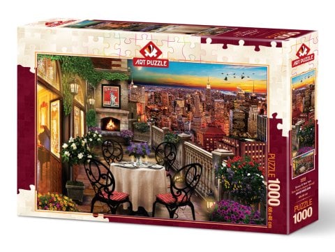 Art Puzzle New York'ta Akşam Yemeği 1000 Parça Puzzle