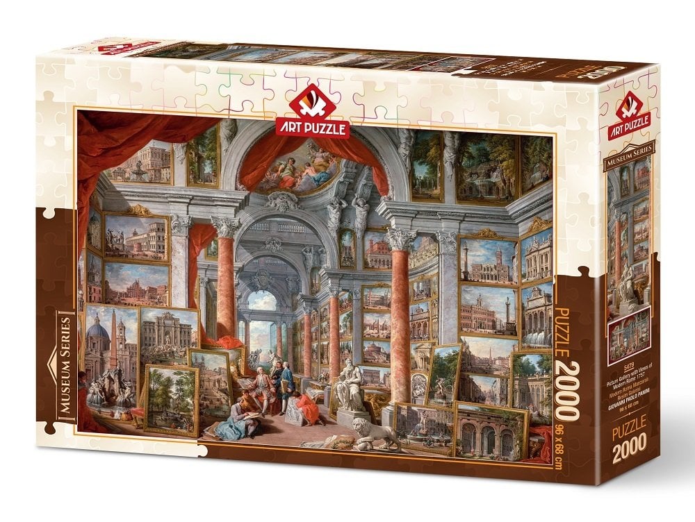 Art Puzzle Modern Roma Manzaralı Resim Galerisi,1757 2000 Parça Puzzle