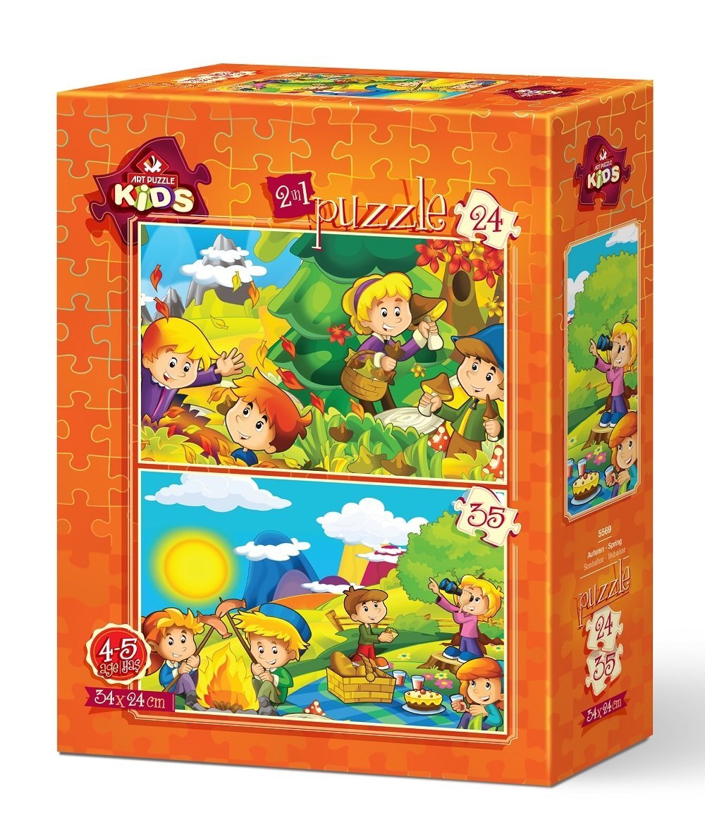 Art Çocuk Puzzle Sonbahar-İlkbahar 24 + 35 Parça