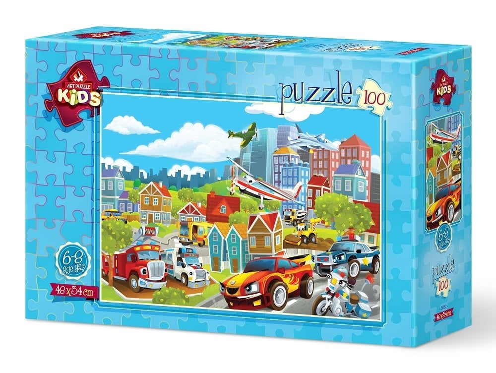 Art Çocuk Puzzle Taşıtlar 100 Parça