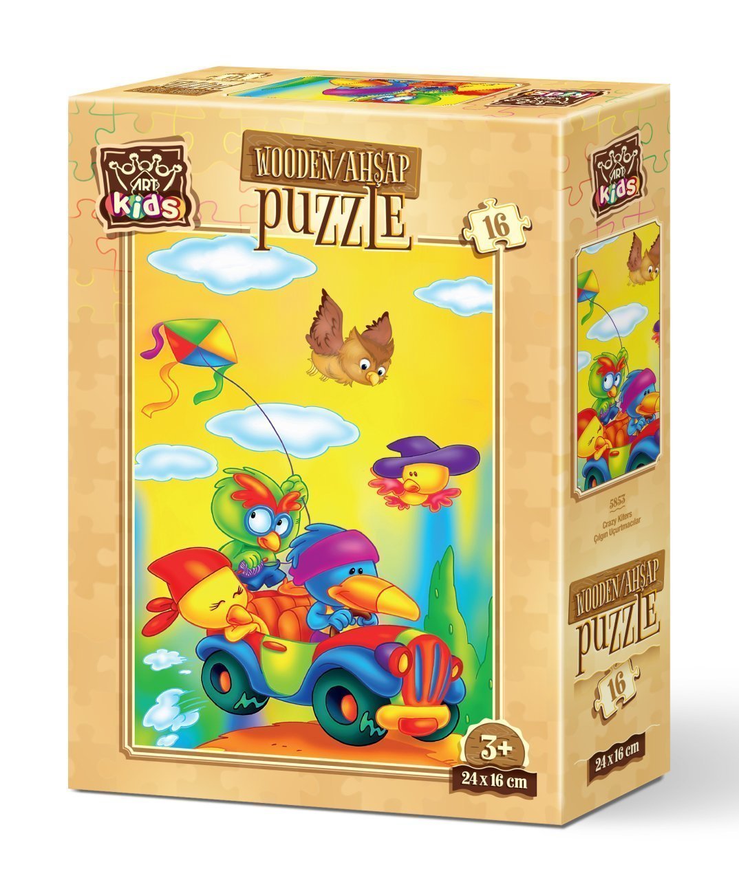 Art Kids Çılgın Uçurtmacılar 16 Parça Ahşap Puzzle