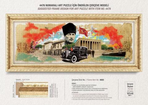 Art Puzzle Atatürk Kolajı 1000 Parça Panorama Puzzle