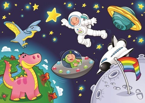 Art Çocuk Puzzle Astronot ve Mini Pegasus 24 + 35 Parça