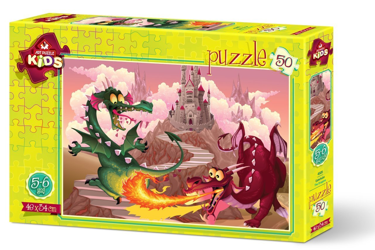 Art Çocuk Puzzle Ejderhalar 50 Parça