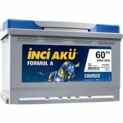 12 Volt 60 Ah 540EN İnci Formul A Taurus