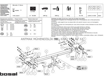 MERCEDES-BENZ E SERİSİ W211 2002-2011 SEDAN ORİS ÇEKİ DEMİRİ