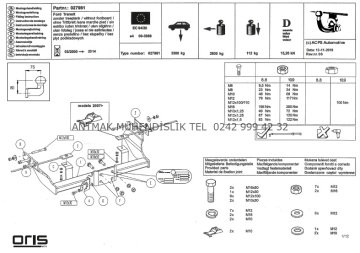 FORD TRANSİT PANELVAN 2000 MODEL YILI ÜZERİ ORİS ÇEKİ DEMİRİ