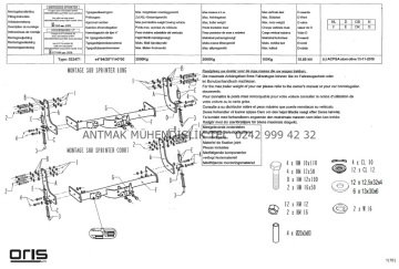 VOLKSWAGEN VOLT 1995-2006 MODEL YILLARI ARASI ORİS ÇEKİ DEMİRİ