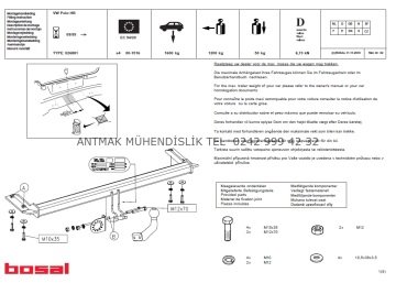 VOLKSWAGEN POLO HB 1999-2001 MODEL YILLARI ARASI ORİS ÇEKİ DEMİRİ