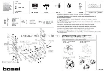 IVECO DAILY 35C 40C 50C 70C ŞASE KASALI 2006-2014 MODEL YILI ARASI ORİS ÇEKİ DEMİRİ