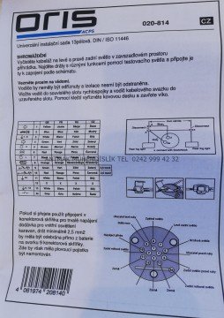 13 PİNLİ ( KUTUPLU ) UNİVERSAL ELEKTRİK TESİSATI 2 METRE KABLO