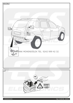 DACIA DUSTER 2013 MODEL VE ÜZERİ 7 PİNLİ ORİJİNAL ELEKTRİK TESİSATI