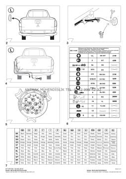 MITSUBISHI L200 2010 MODEL VE ÜZERİ 13 PİNLİ ORİJİNAL ELEKTRİK TESİSATI