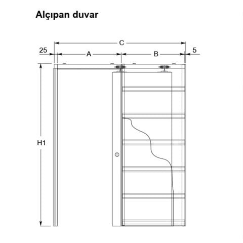 Gizli Kasalı Kayar Kapı