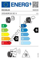 Michelin 205/60R16 92V Alphin 5 Zp winter kış (68-d-b) dot 2022