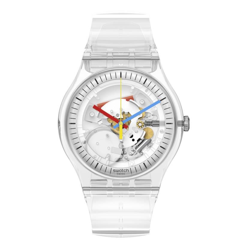 Swatch SO29K100-S06 Clearly New Gent Unisex Kol Saati