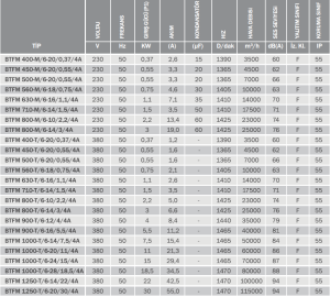 Bvn Bahçıvan Btfm 630-T/6-16/1,1/4A Aksiyel Basınçlandırma Fanı (14000m³/h)