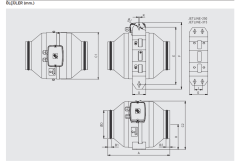 S&P Jetline 100 Yuvarlak Kanal Tipi Fan (260m³/h)