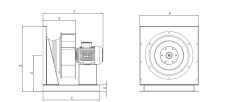 Bvn Bahçıvan Bpf 400 (4) Endüstriyel Radyal Fan [8000m3/h]