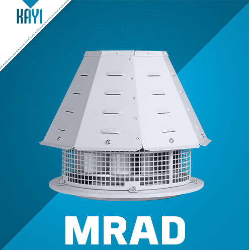 Kayıtes Mrad 315 Yatay Atışlı Dıştan Motorlu Çatı Tipi Radyal Fan (1930m³/h)