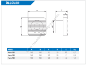 ELICENT Muro 120 Aksiyal Fan 180 m³/h