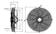 BVN Bahçıvan Sfx-4m 300b Güçlendirilmiş Aksiyel Soğutma Fan/Monofaze/Üfleyici [1900m³/h]