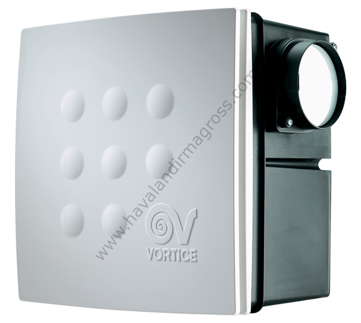 Vortice Vort Quadro IT Micro 100 I TIMER [75/100m³/h] Zaman Saatli Duvar Tipi Radyal Fan