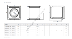 Vortice Vort QBK-SAL KC T 500 [9000m³/h] Trifaze Davlumbaz Fanı