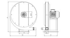 BVN Bahçıvan Yb-9 t Yüksek Basınçlı Radyal Fan Fan [1500m³/h]